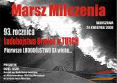 Marsz Milczenia upamitniajcy 93. rocznic ludobjstwa Ormian     