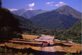 krajobraz Pszawtii. gruzja