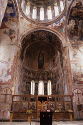 Architektura gruzińska, Zespół kasztorny w Gelati, freski