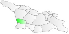Gruzja, położenie regionu Guria