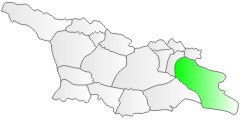 Gruzja, położenie regionu Kachetia