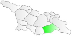 Gruzja, pooenie regionu Dolna Kartlia