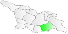 Gruzja, pooenie regionu Dolna Kartlia