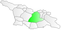 Gruzja, położenie regionu Kartlia Wewnętrzna
