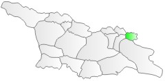 Gruzja, położenie regionu Tuszetia