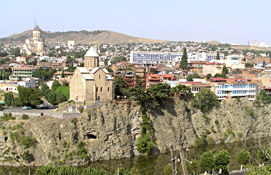Gruzja, Tbilisi, widok na miasto