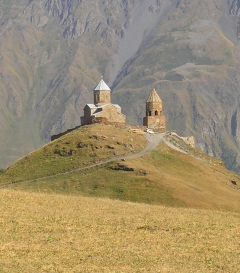 Gruzja, zabytki, Gergeti, Cminda Sameba