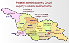 Podział administracyjny Gruzji - regiony i republiki autonomiczne