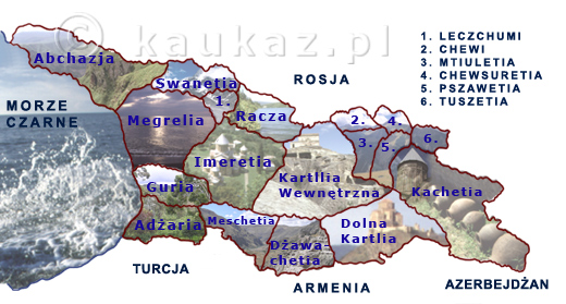 Regiony historyczne Gruzji